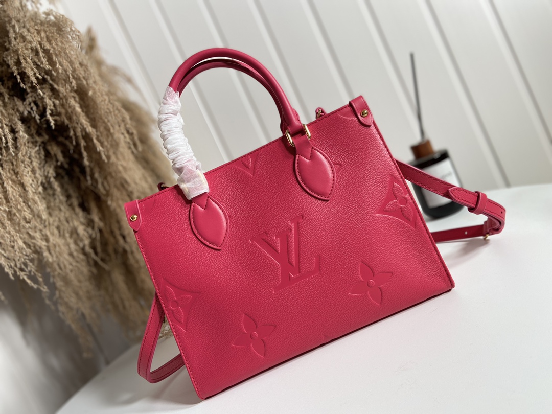 Louis Vuitton LV Onthego mirror quality
 Tote Bags for sale cheap now
 Red Cowhide M45661