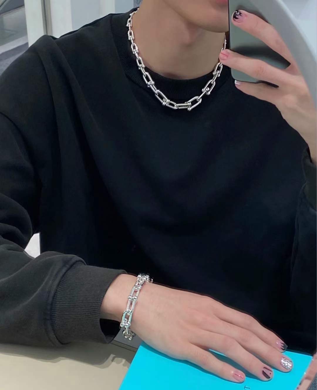 Tiffany & Co. Tiffany&Co.Hardwear 大小U形 竹节项链