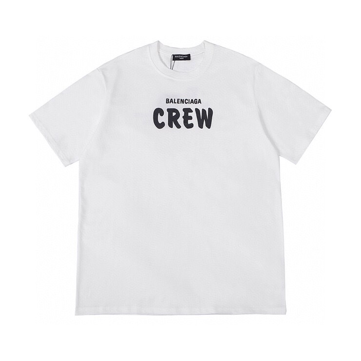 P70 20ss, la última camiseta de manga corta con cuello redondo y estampado de alta calidad de BALENCIAGA, 260 gramos de…