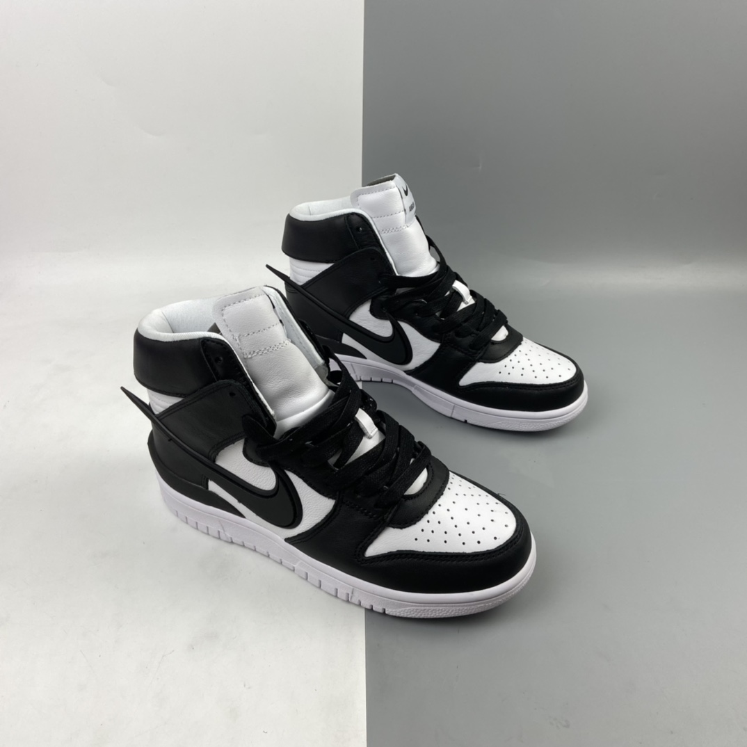 350 AMBUSH x Nike Dunk High ”Black” 黑白熊猫 CU7544-001