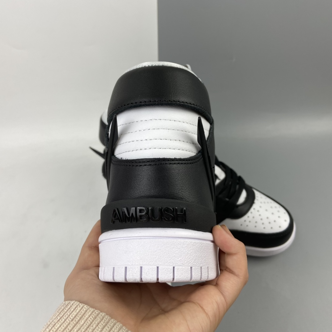 350 AMBUSH x Nike Dunk High ”Black” 黑白熊猫 CU7544-001