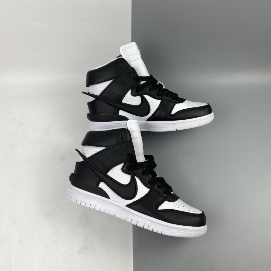 350 AMBUSH x Nike Dunk High ”Black” 黑白熊猫 CU7544-001