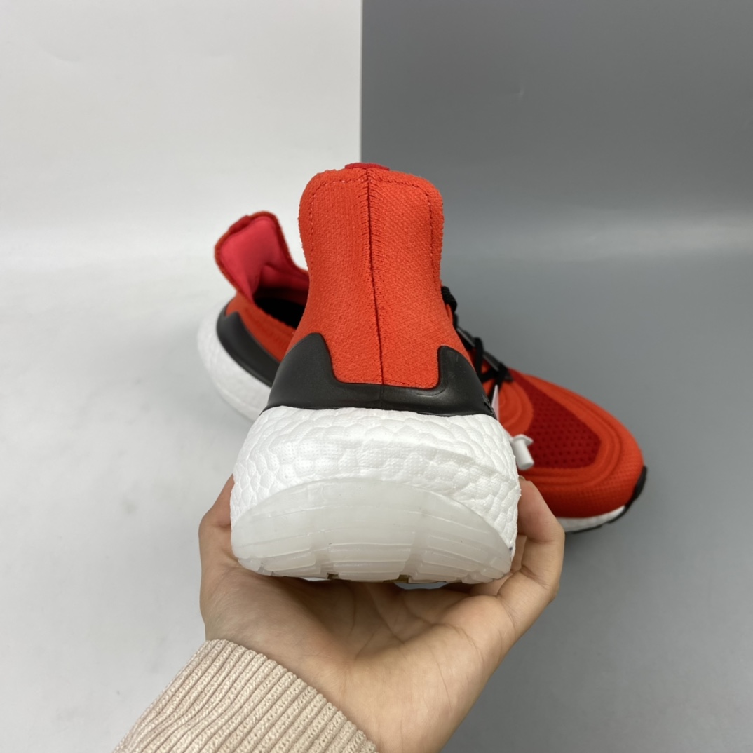 200 Adidas UltraBoost 21 加厚爆米花袜套式针织鞋面休闲运动慢跑鞋FZ1924