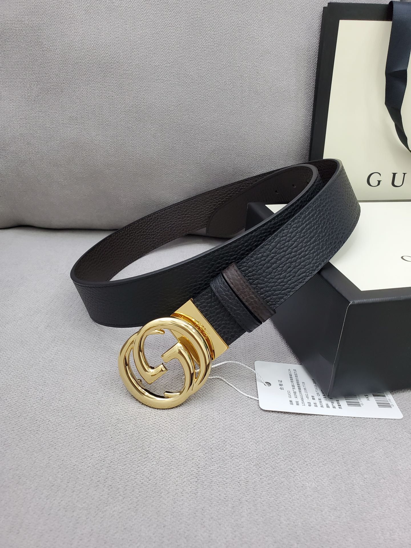 配全套包装礼盒Gucci专柜同步双面