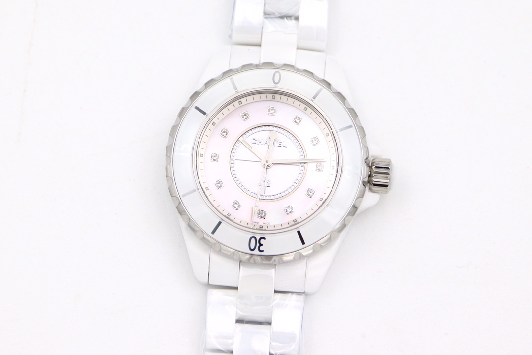 Chanel White Watch 6524