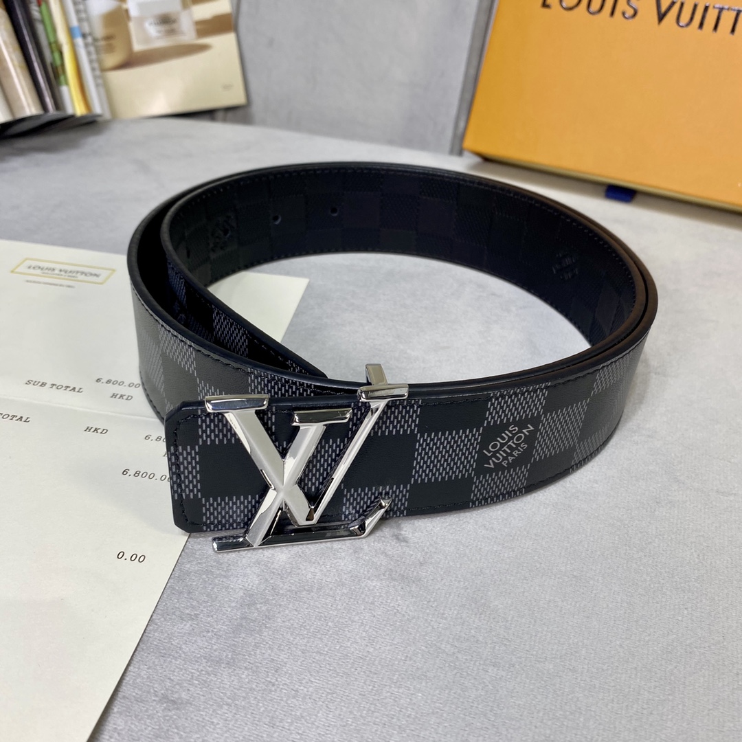 Louis Vuitton Belts Men Cowhide