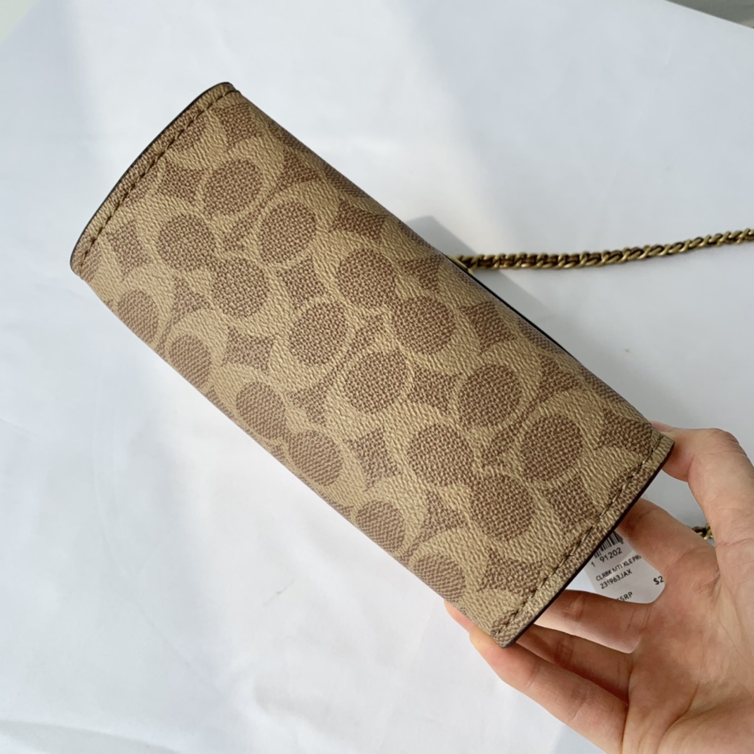 Coach ～COACH 蔻驰 PARKER 拼色山茶花链条单肩包 34256纯