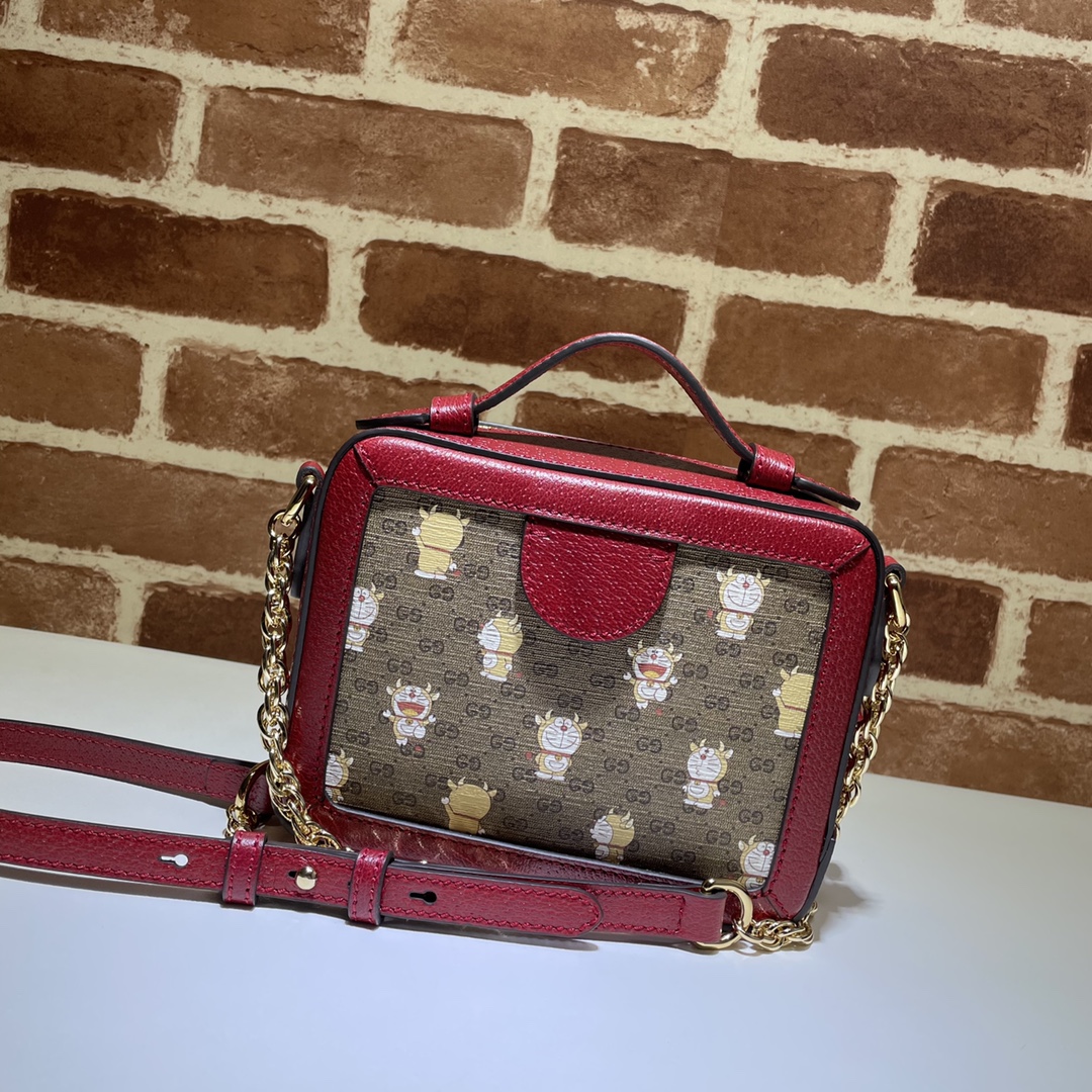 Doraemon x Gucci联名系列新年特别款肩背包655596