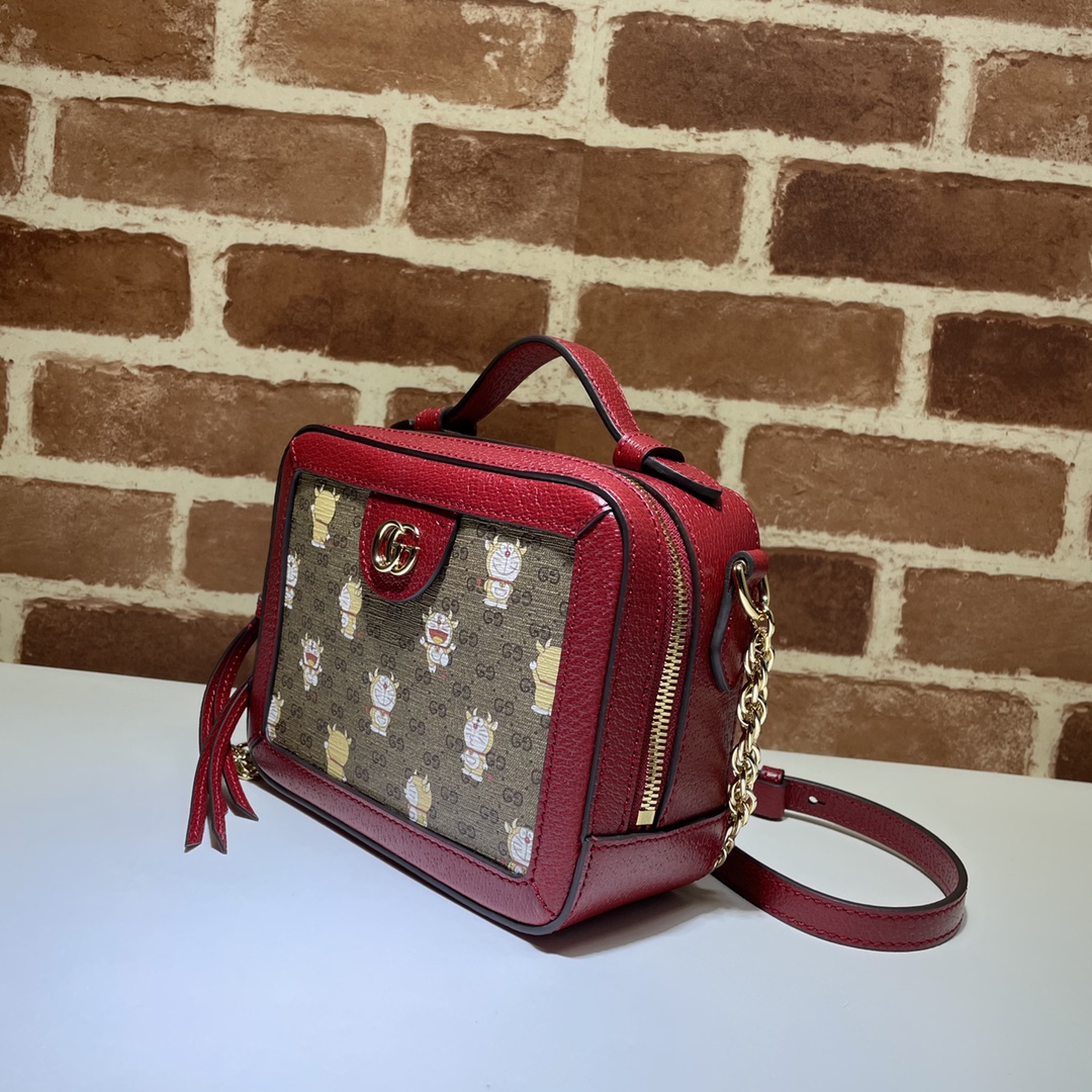 Doraemon x Gucci联名系列新年特别款肩背包655596