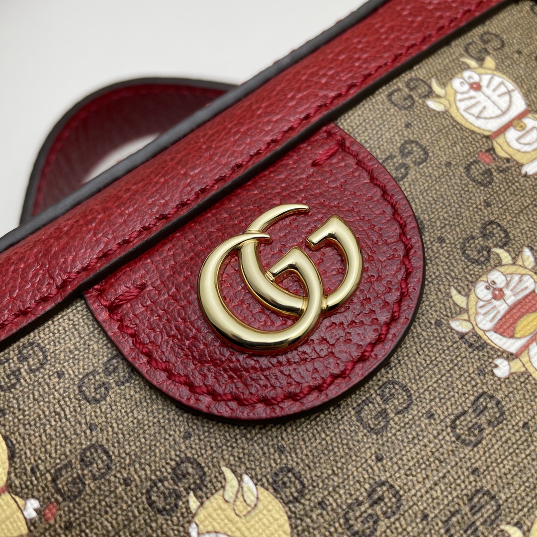 Doraemon x Gucci联名系列新年特别款肩背包655596