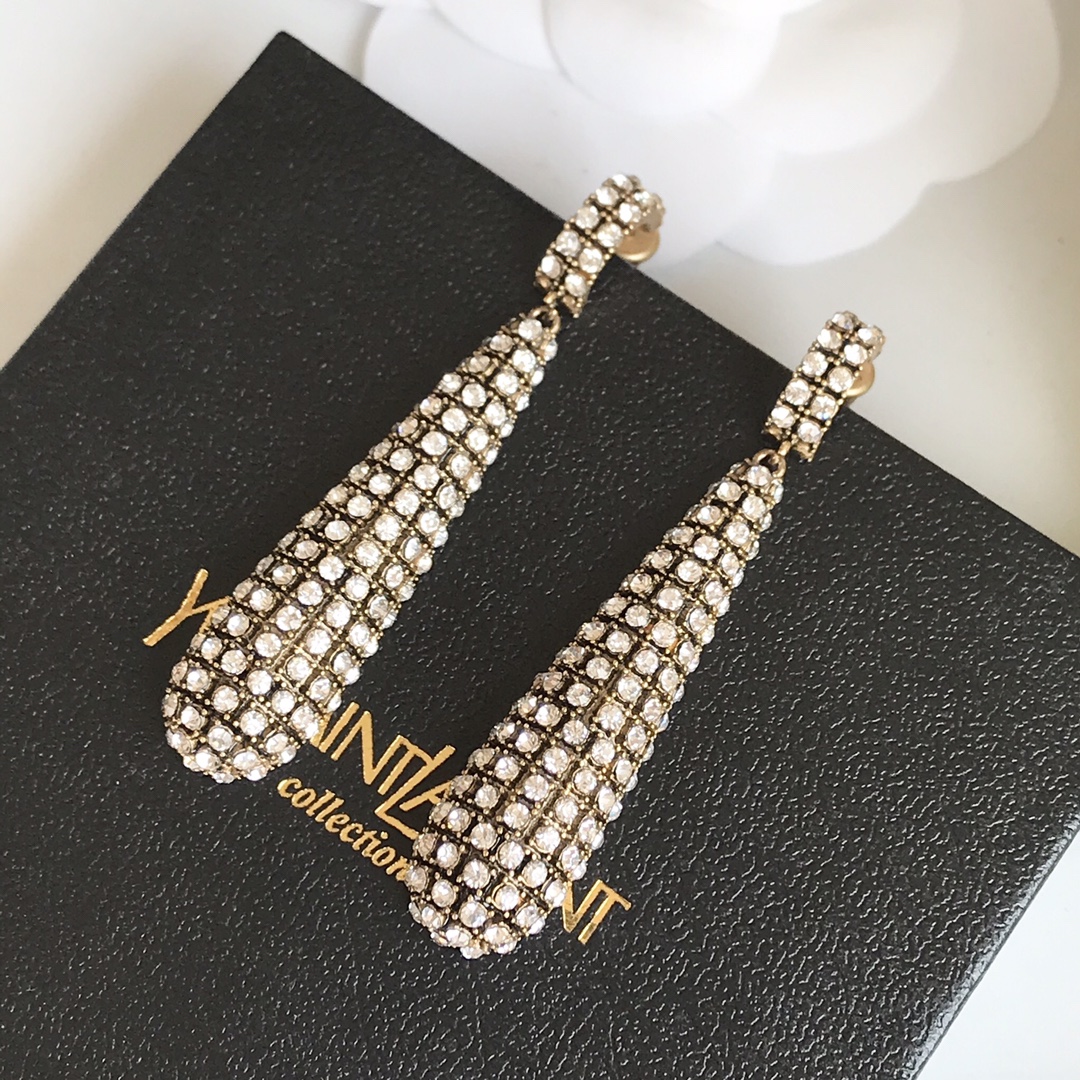 생로랑 YSL 다이아몬드 스터드 귀걸이 상세 이미지 7