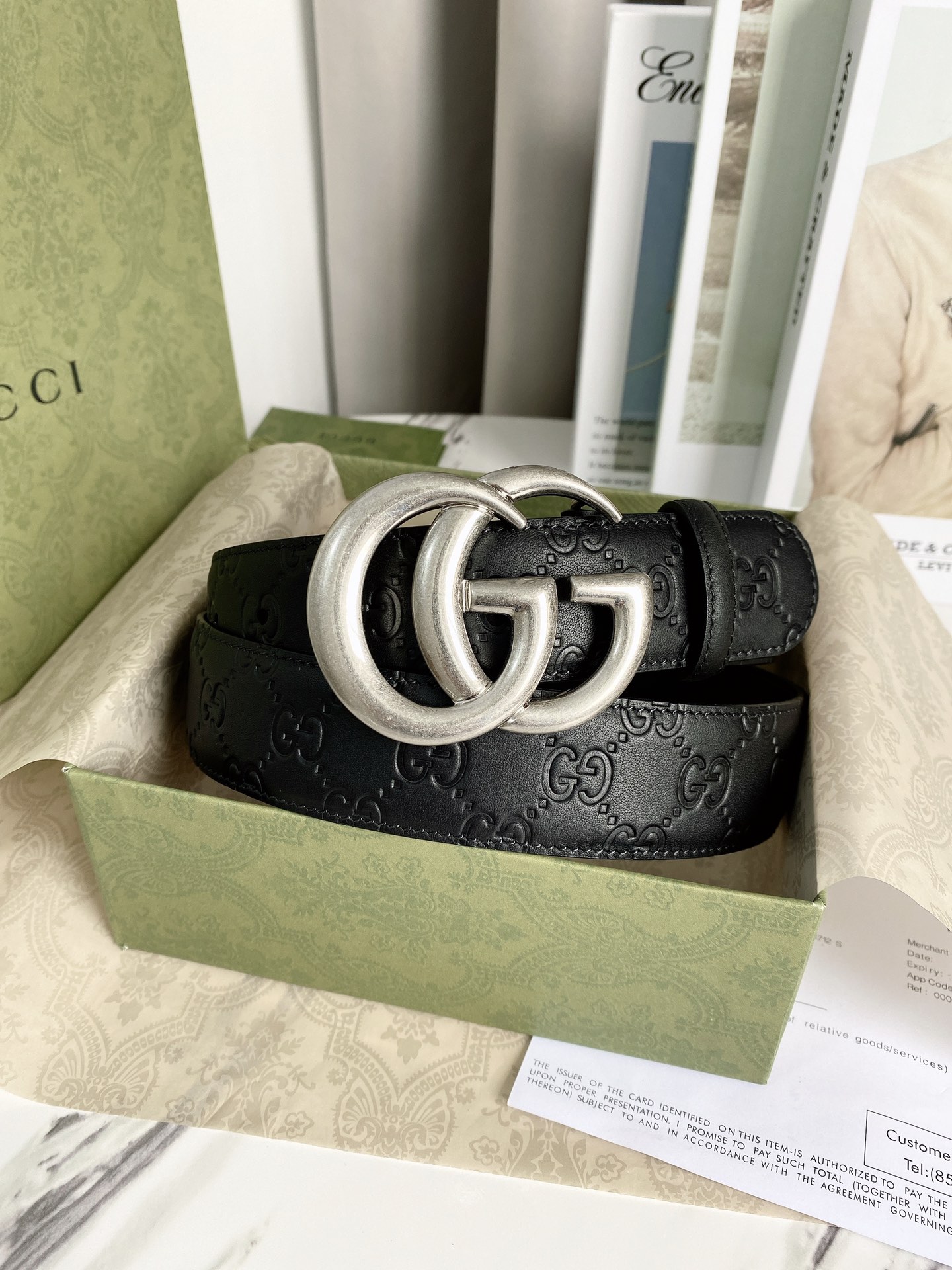配全套包装礼盒Gucci经典款腰带原