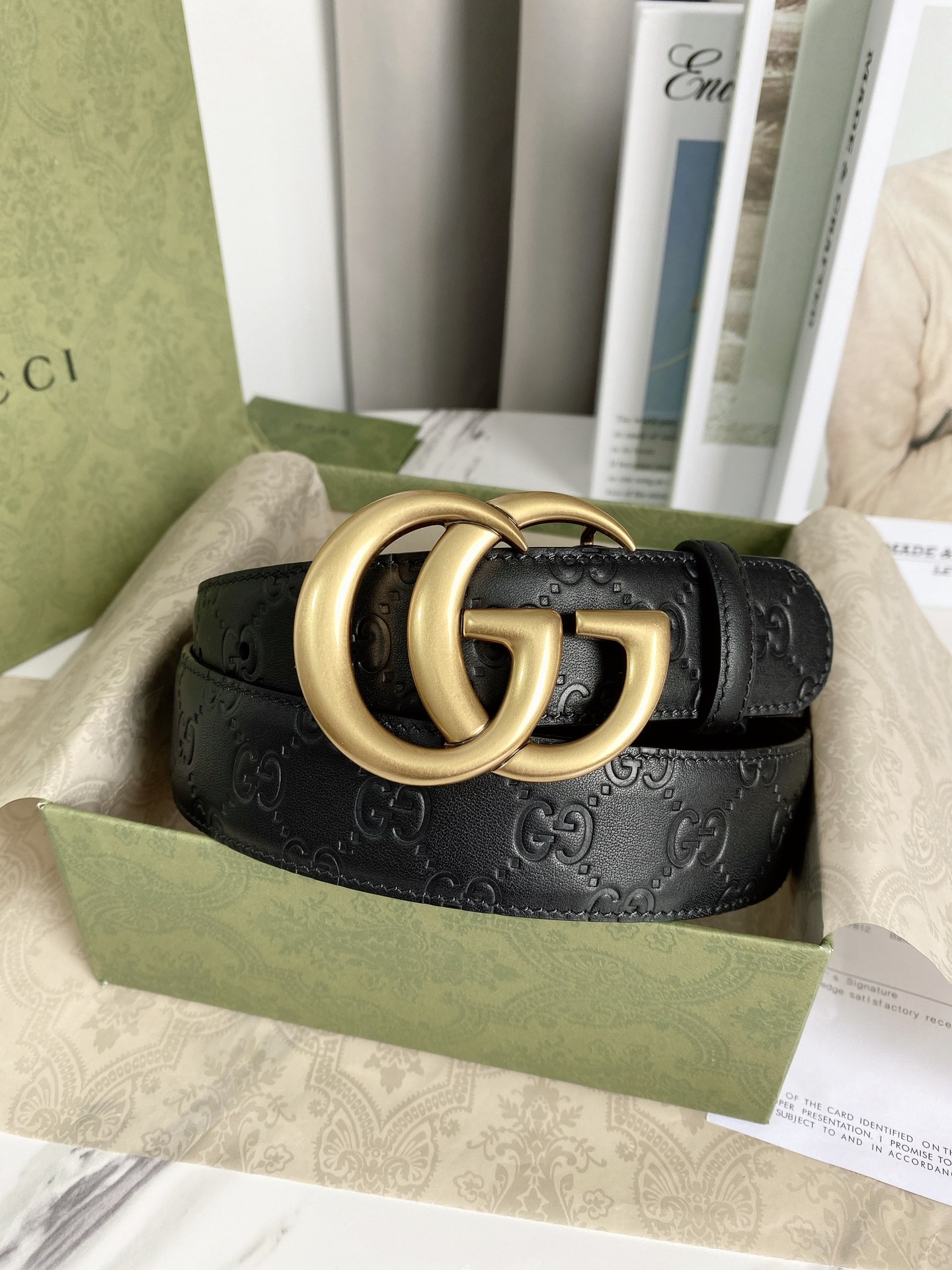 配全套包装礼盒Gucci经典款腰带原