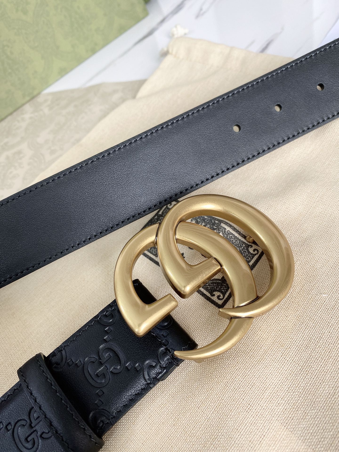 配全套包装礼盒Gucci经典款腰带原