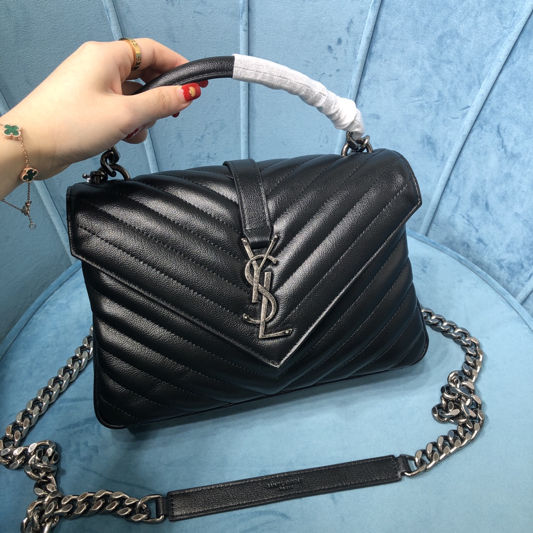 Hot Sale
 Yves Saint Laurent Replicas
 Bags Handbags Silver Frosted Sheepskin