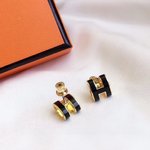 Hermes Jewelry Earring Red White