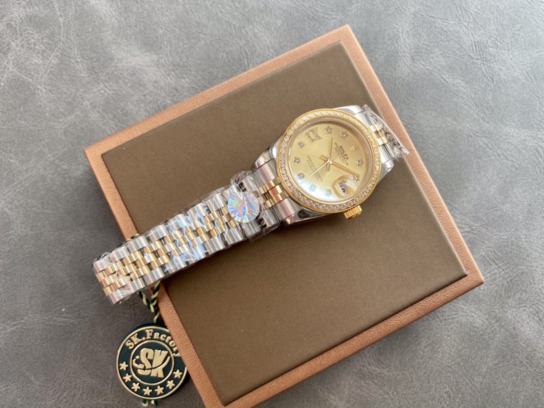 SK Factory 女款 劳力士Rolex 日志型31mm 自動機械式腕時計