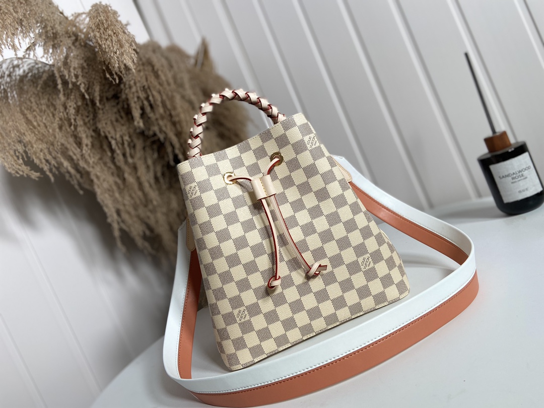 Fake Designer
 Louis Vuitton LV NeoNoe Bags Handbags Good Quality Replica
 Weave Damier Azur Canvas Summer Collection N40344