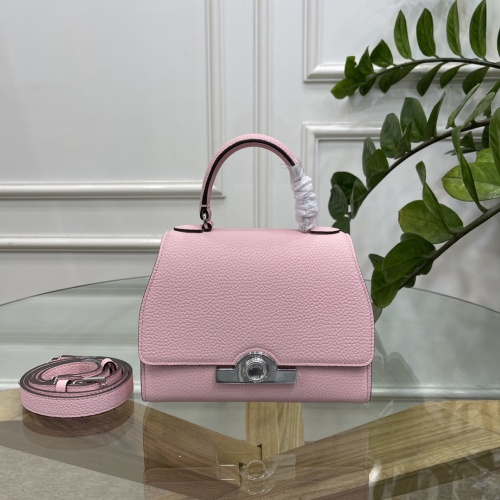 Moynat Réjane Mini Pink Taurillon Gex Leather Satchel Bag 1 Moynat Réjane Mini Pink Taurillon Gex Leather Satchel Bag