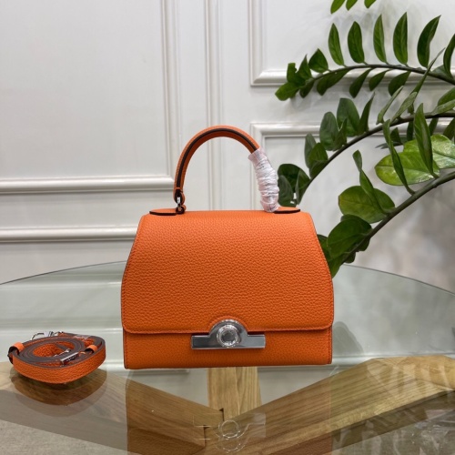Moynat Réjane Mini Orange Taurillon Gex Leather Satchel Bag 1 Moynat Réjane Mini Orange Taurillon Gex Leather Satchel Bag
