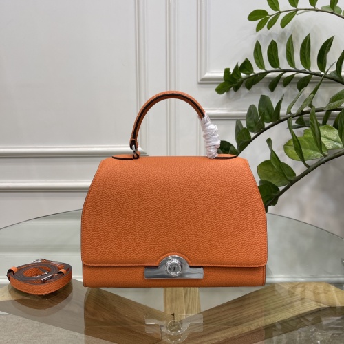 Moynat Réjane Petite Taurillon Gex Leather Handbag with Silver Clasp 1 Moynat Réjane Petite Taurillon Gex Leather Handbag with Silver Clasp