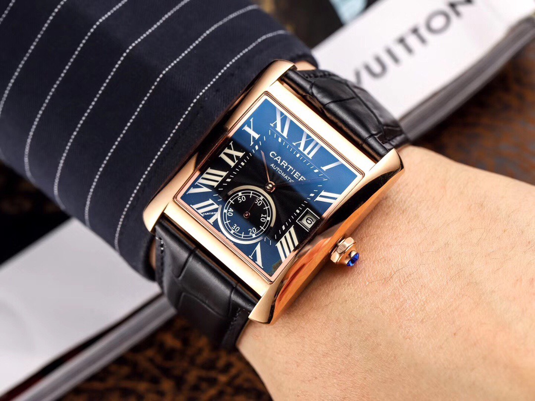 卡地亚-Cartler タンクシリーズ 男士腕表 自動機械式 40mm
