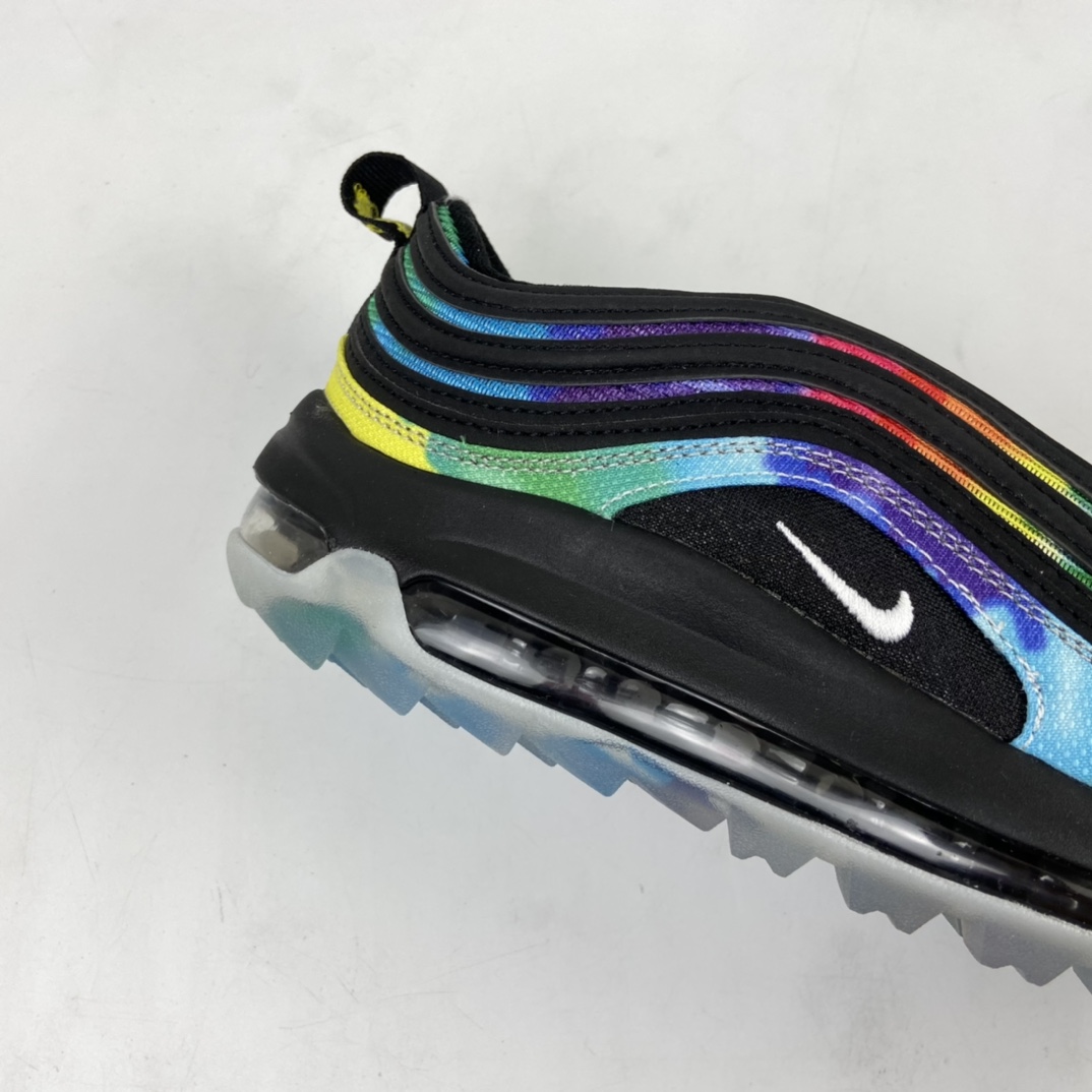 260 Nike Air MAX 97 MRG 高尔夫球鞋经典跨界灯芯绒子弹头气垫跑鞋扎染 CK1219-001