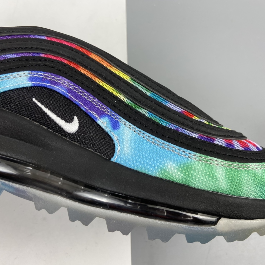 260 Nike Air MAX 97 MRG 高尔夫球鞋经典跨界灯芯绒子弹头气垫跑鞋扎染 CK1219-001