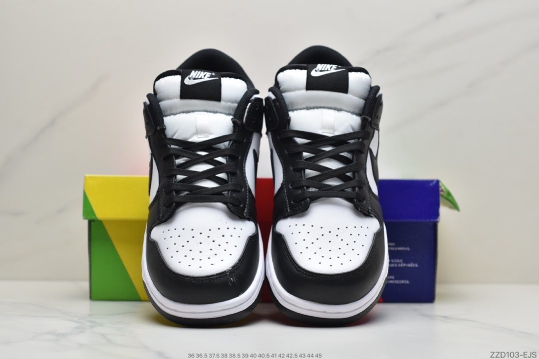 250 耐克DunkNike SB Dunk Low Retro”White/Black”扣篮系列低帮休闲运动滑板板鞋“皮革黑白熊猫” DD1391-100
