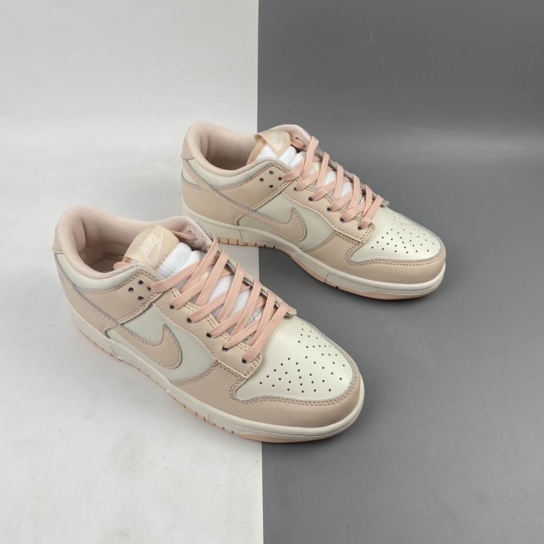360 Nike SB Dunk Low ”Orange Pearl” 扣篮系列“樱花粉白粉珍珠”低帮休闲运动滑板鞋 DD1503-102