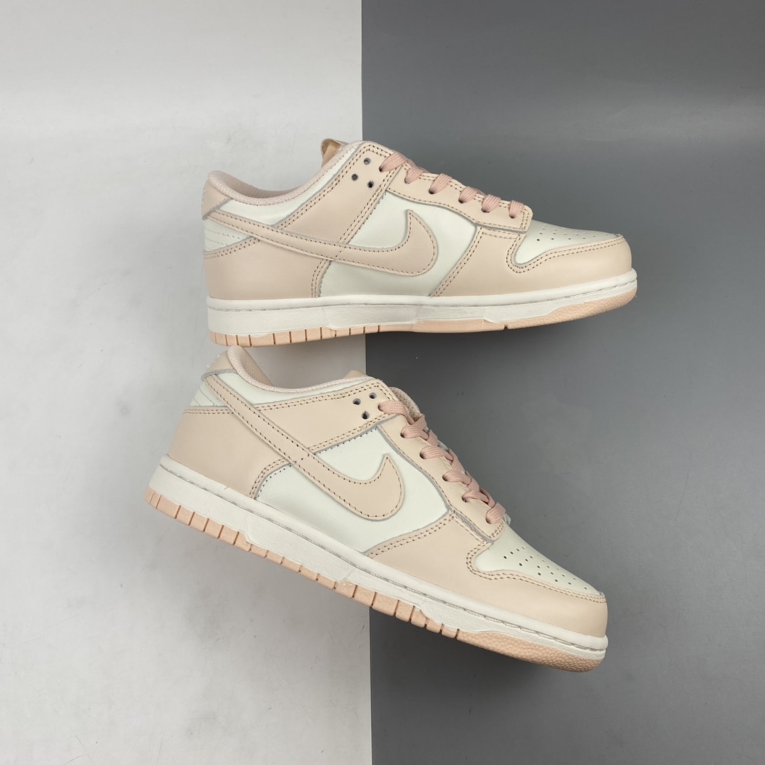 360 Nike SB Dunk Low ”Orange Pearl” 扣篮系列“樱花粉白粉珍珠”低帮休闲运动滑板鞋 DD1503-102