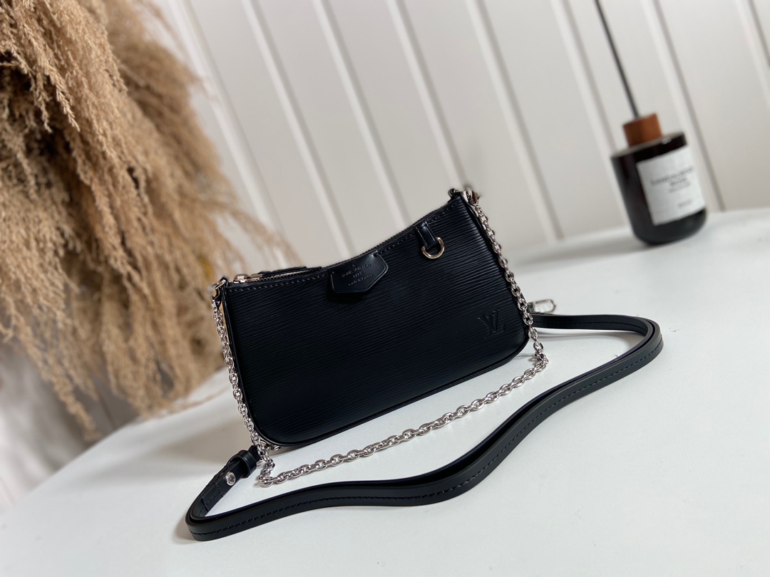 Louis Vuitton LV Easy Pouch On Strap Handbags Clutches & Pouch Bags Epi Chains M80471