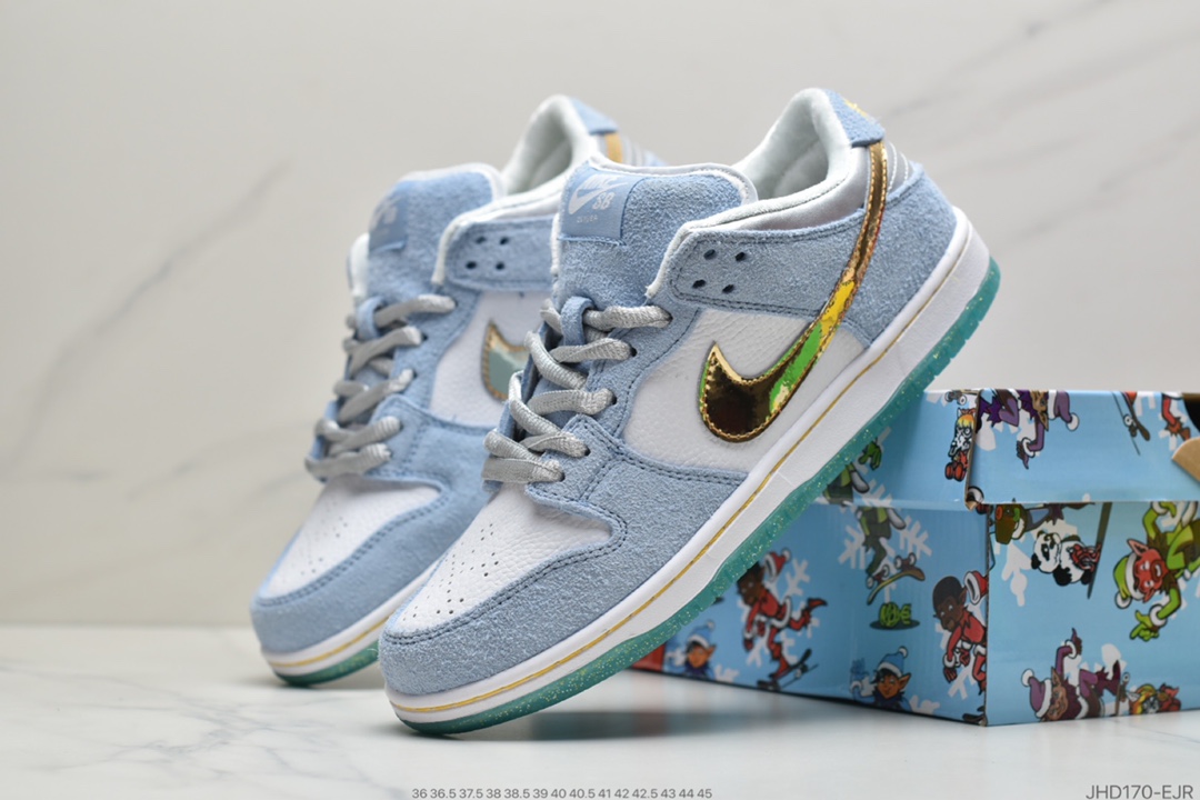 190 Sean Cliver x SB Dunk Low Pro QS 冬季情人节 冰雪奇缘 DC9936-100