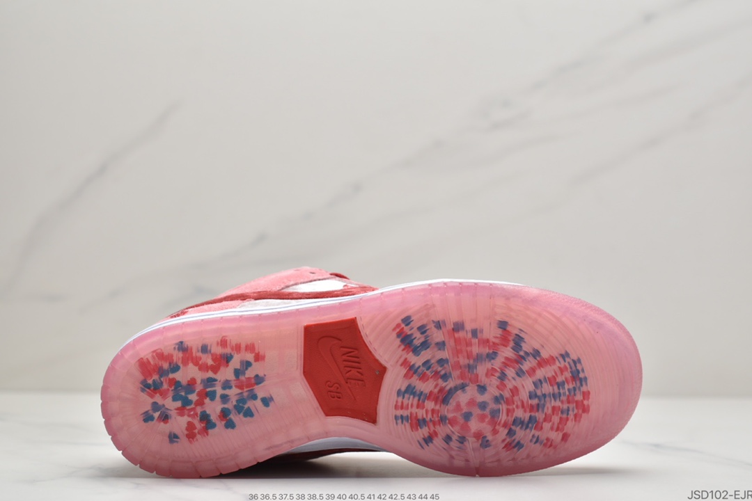 200 StrangeLove x Nike SB Dunk Low”Valentine’s Day”扣篮系列低帮经典百搭休闲运动板鞋“情人节白粉丝绒”CT2552-800