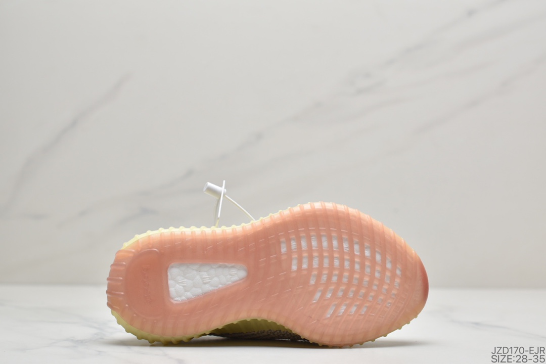 140 童鞋Adidas  阿迪达斯 Yeezy Boost 350V2  椰子爆米花童鞋运动跑鞋 透气缓震舒适