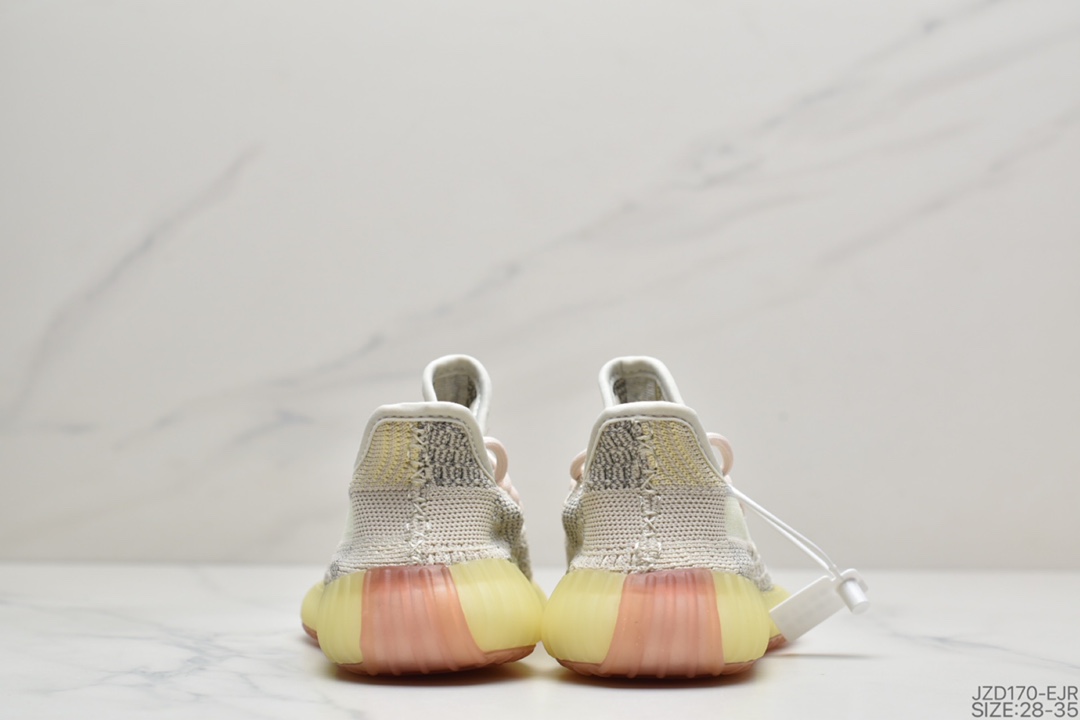 140 童鞋Adidas  阿迪达斯 Yeezy Boost 350V2  椰子爆米花童鞋运动跑鞋 透气缓震舒适