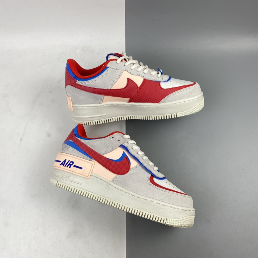 200 Nk Air Force 1 Shadow 空军一号轻量增高低帮百搭板鞋”拼接马卡龙”CU8591-100
