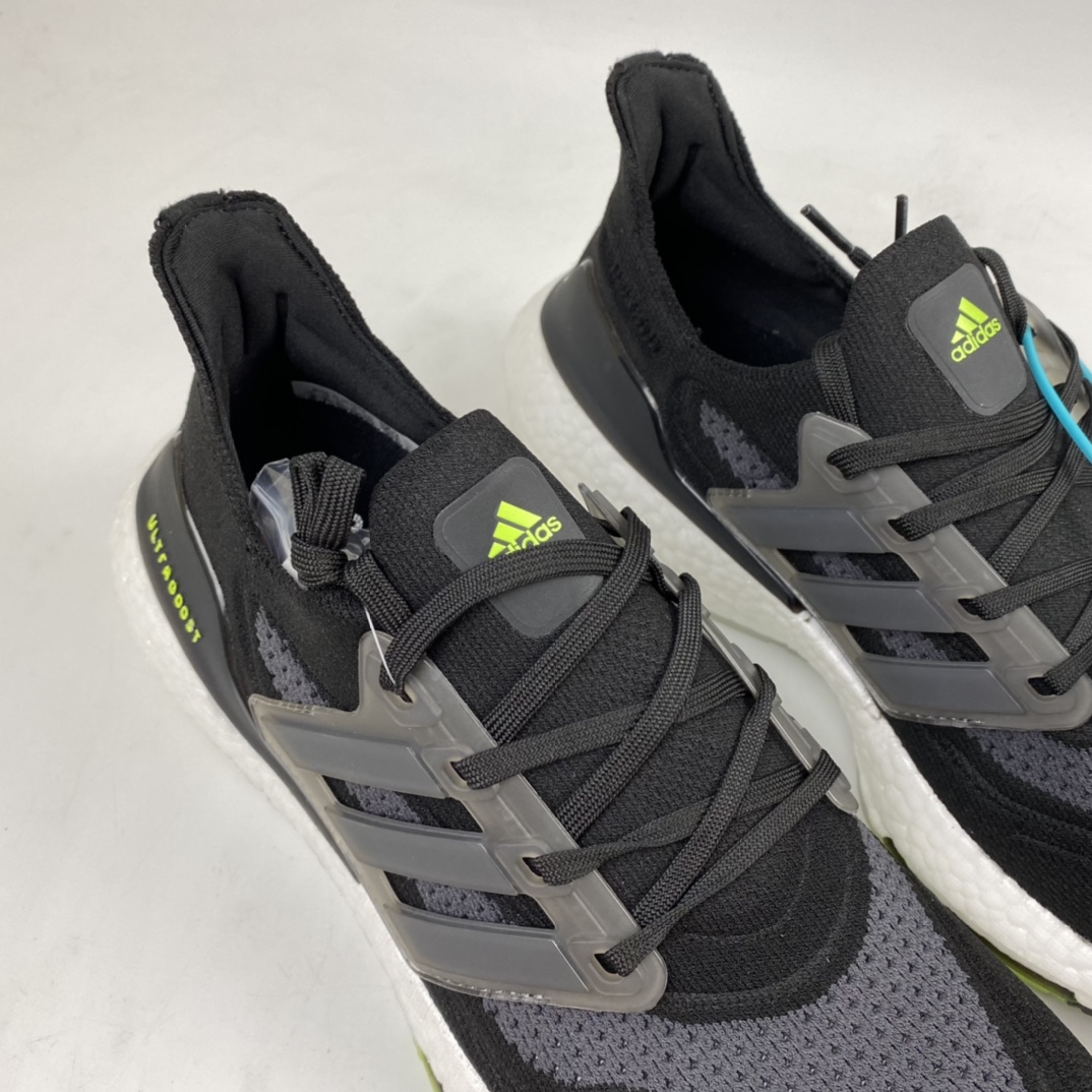 200 Ad UltraBoost 21 加厚爆米花袜套式针织鞋面休闲运动慢跑鞋 FY0374