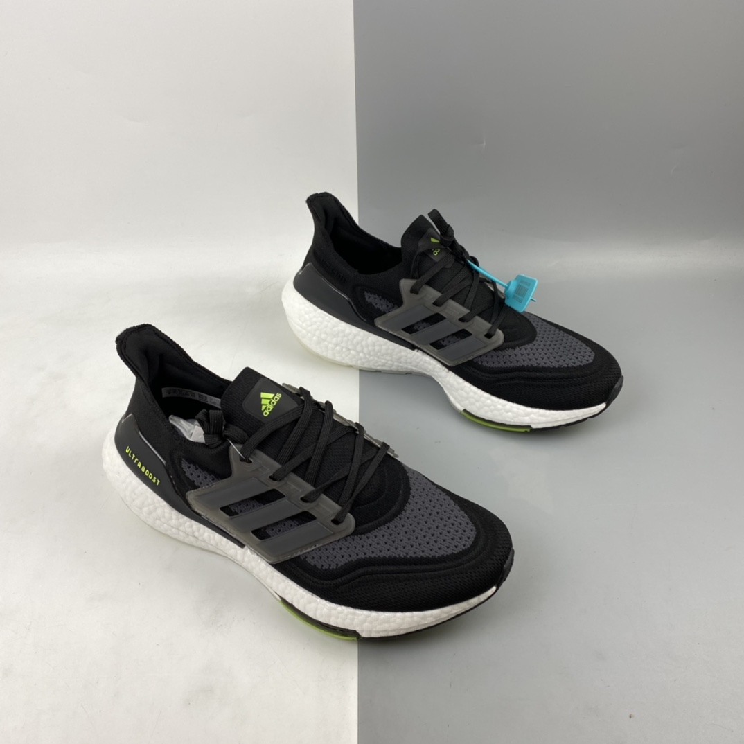 200 Ad UltraBoost 21 加厚爆米花袜套式针织鞋面休闲运动慢跑鞋 FY0374