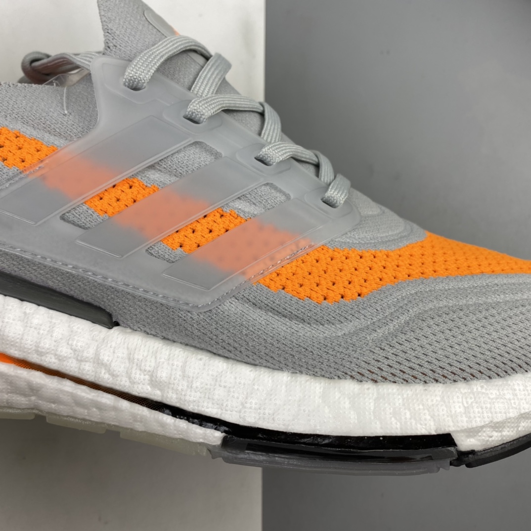200 Ad UltraBoost 21 加厚爆米花袜套式针织鞋面休闲运动慢跑鞋 FY0375