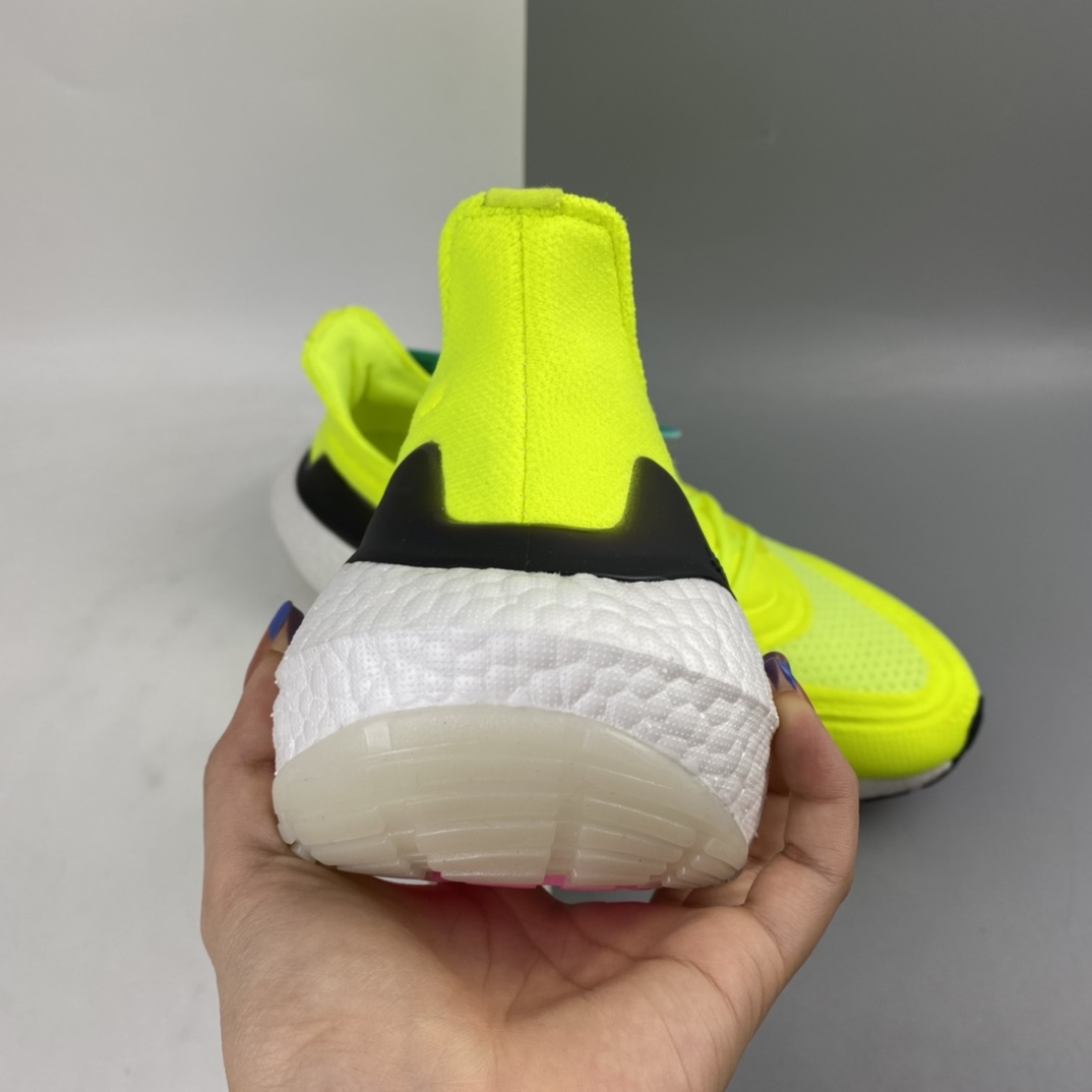 200 Ad UltraBoost 21 加厚爆米花袜套式针织鞋面休闲运动慢跑鞋 FY0373