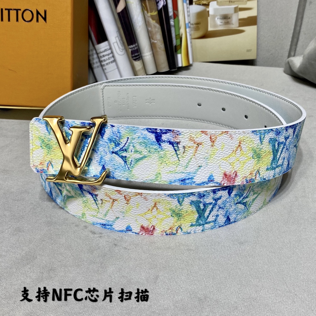 Louis Vuitton Belts Pink Canvas Spring Collection