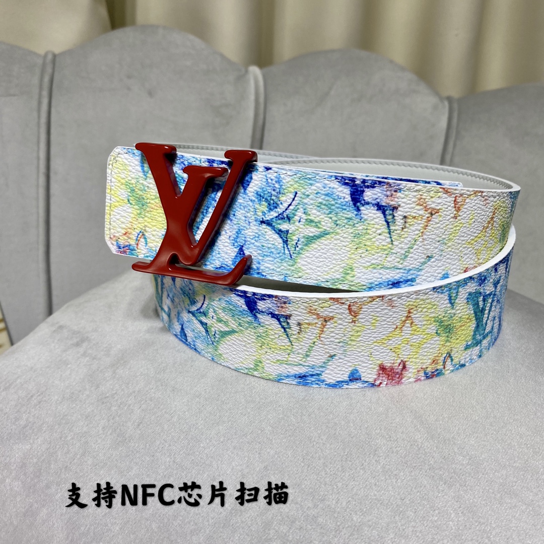 Louis Vuitton Belts Pink Canvas Spring Collection