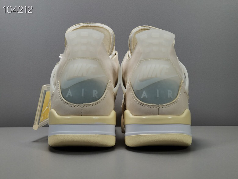 
【OG版：AJ4】米白  Off-White™ x Air Jordan 4 
 Cream/Sail