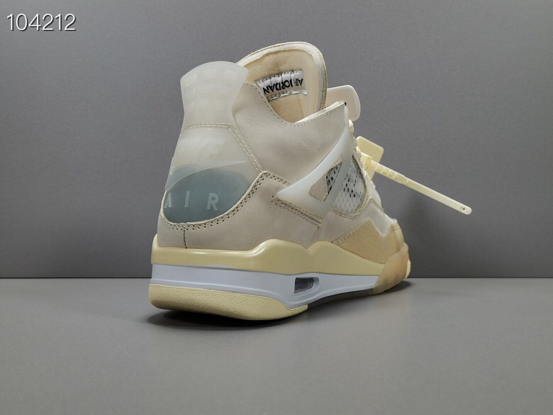 
【OG版：AJ4】米白  Off-White™ x Air Jordan 4 
 Cream/Sail