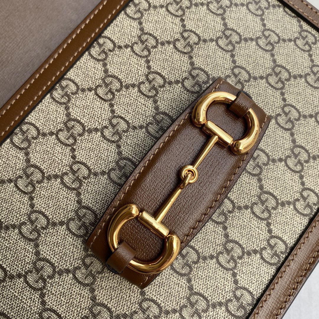 原厂皮配置全套包装三亚免税店礼袋Gucc”1955HorsebitBag!经典的马衔扣+Monogram