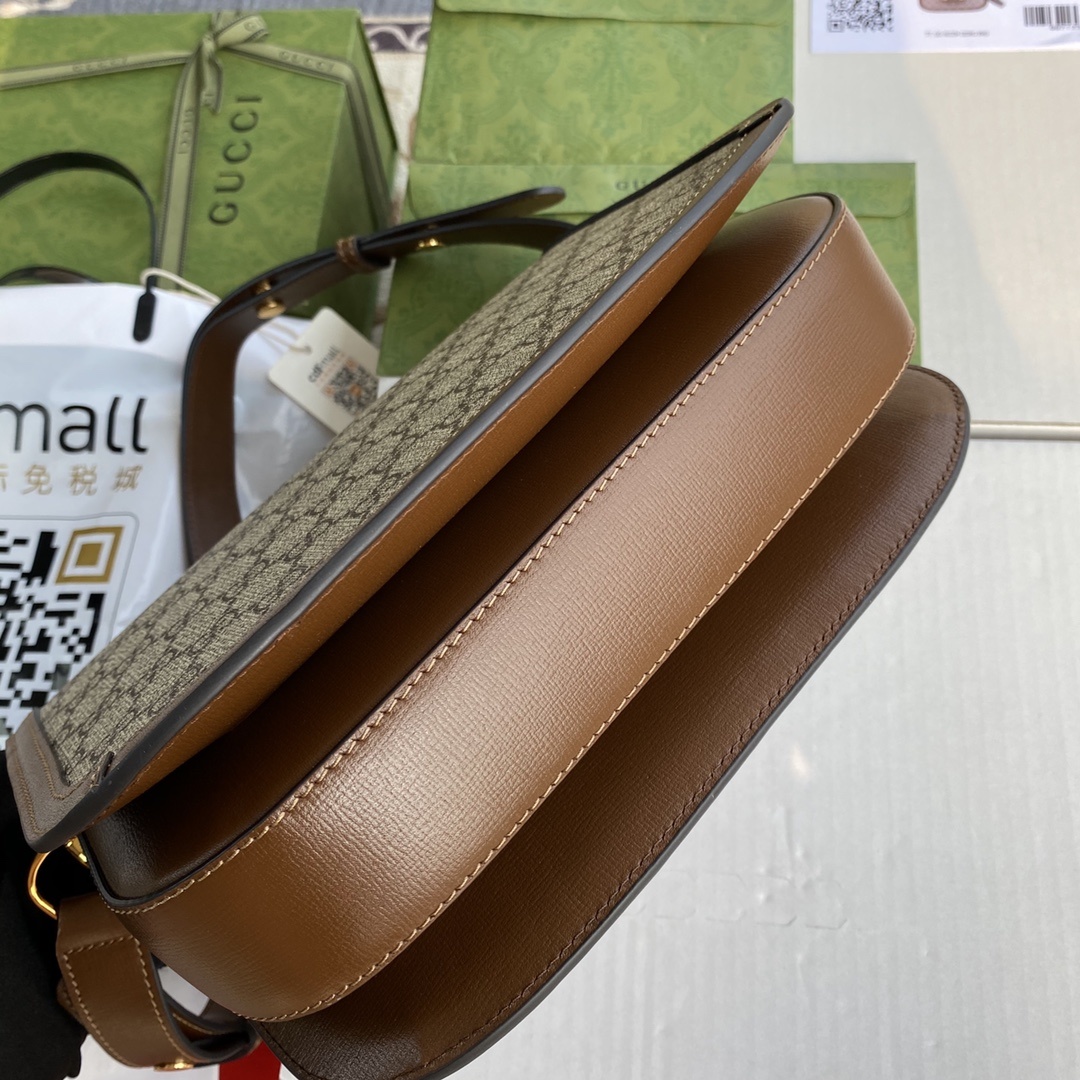 原厂皮配置全套包装三亚免税店礼袋Gucc”1955HorsebitBag!经典的马衔扣+Monogram