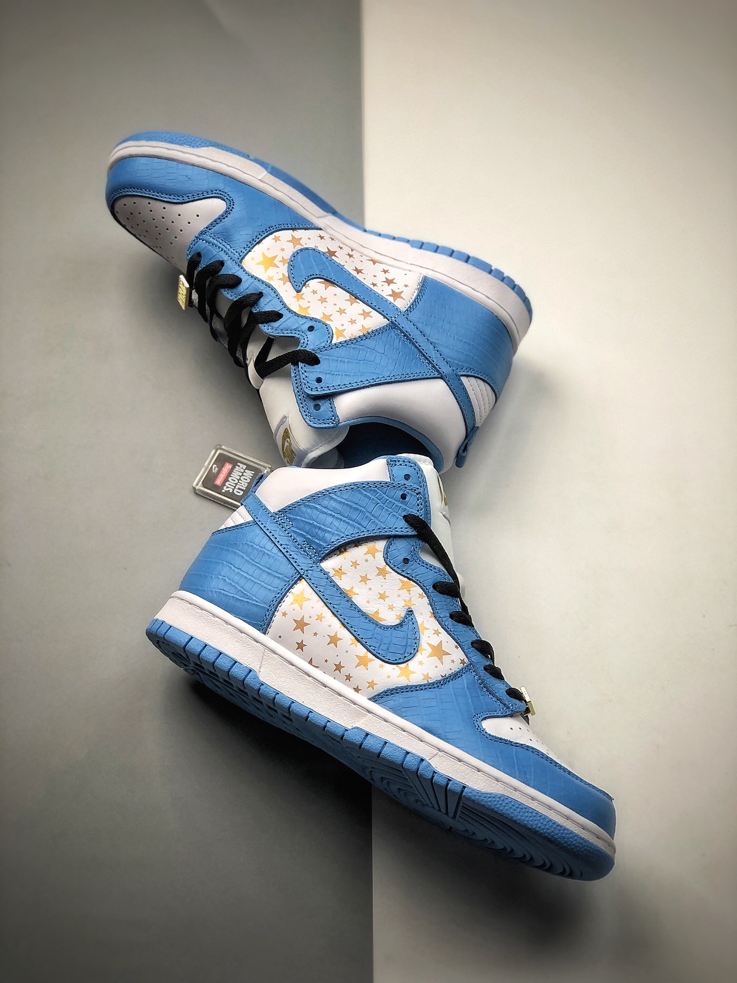 480  纯原系列 Nike SB Dunk High “Team Crimson”骑士队蓝白307385-141