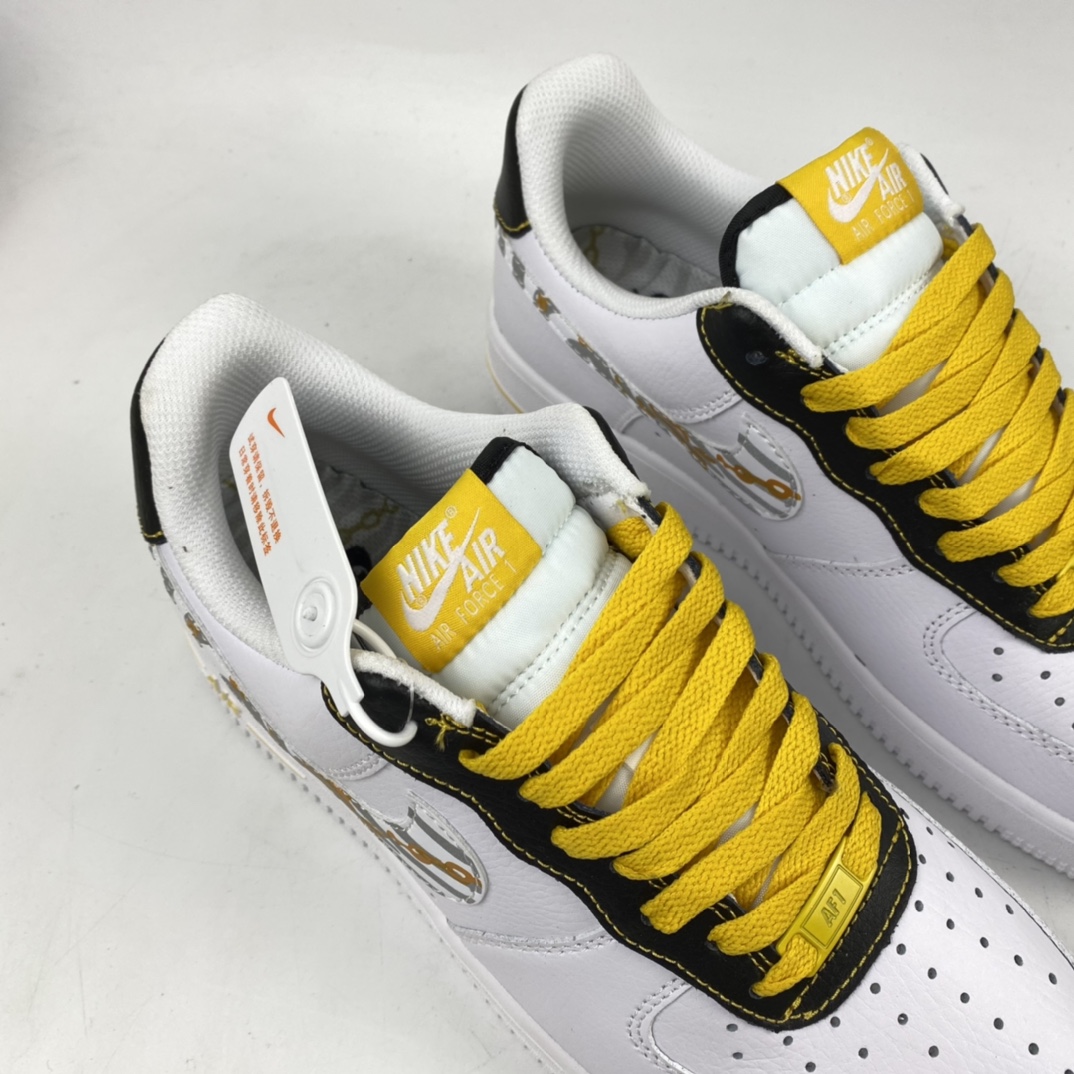 180 Nk Air Force 1 Low 空军一号斑马纹反光低帮休闲板鞋 DH5284-100