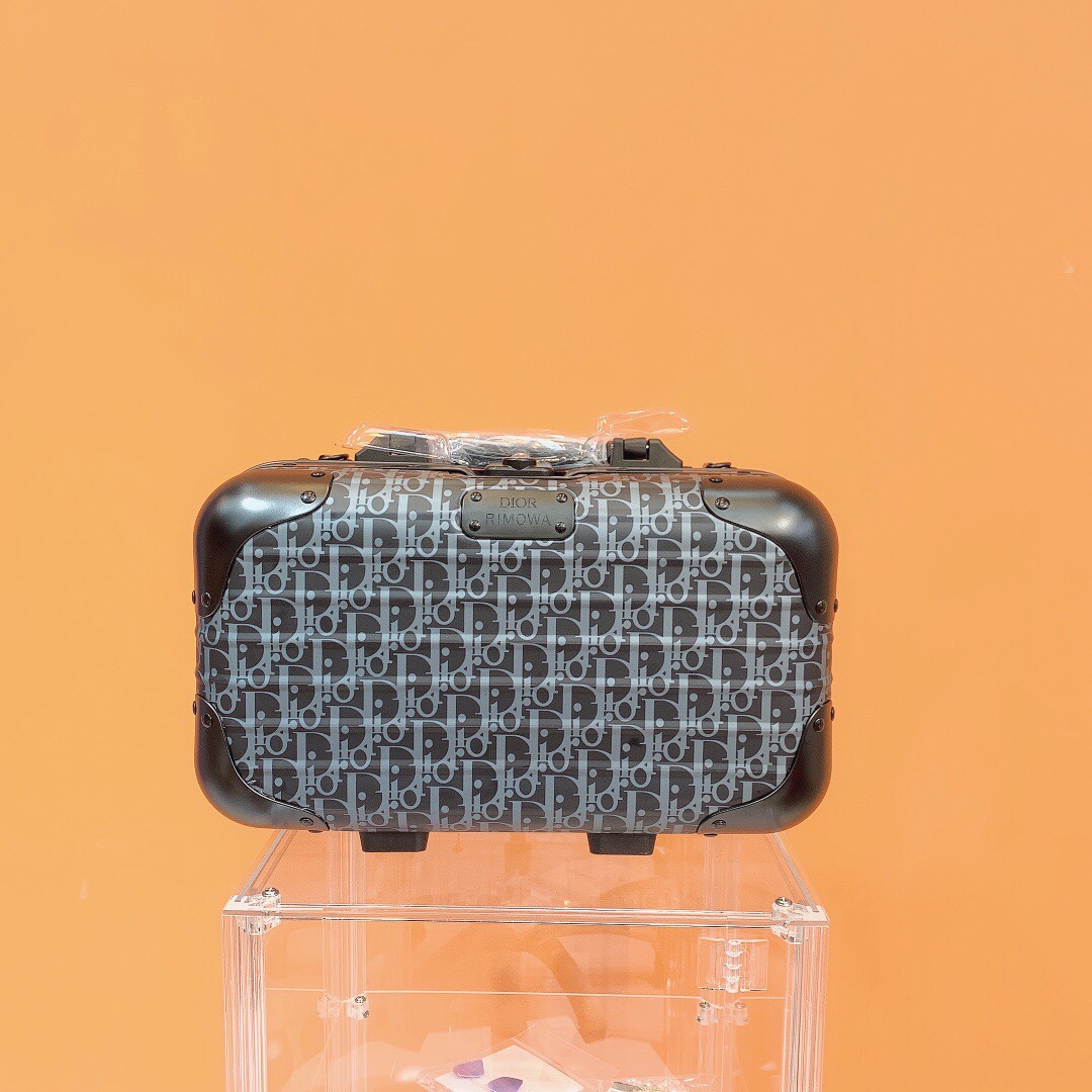 【Maletín de maquillaje Dior】Dior X Rimowa de primera calidad, con cerradura original 006 (la cerradura tiene la marca 0…
